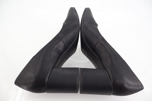 Naturalizer Womens Warner Square Toe Pumps Block Heel Black Faux Leather Size 10 - Picture 8 of 12